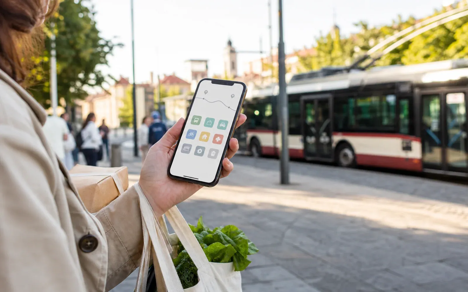 Kauno stotelėje telefone naudojamos transporto ir kasdieniams reikalams skirtos programėlės